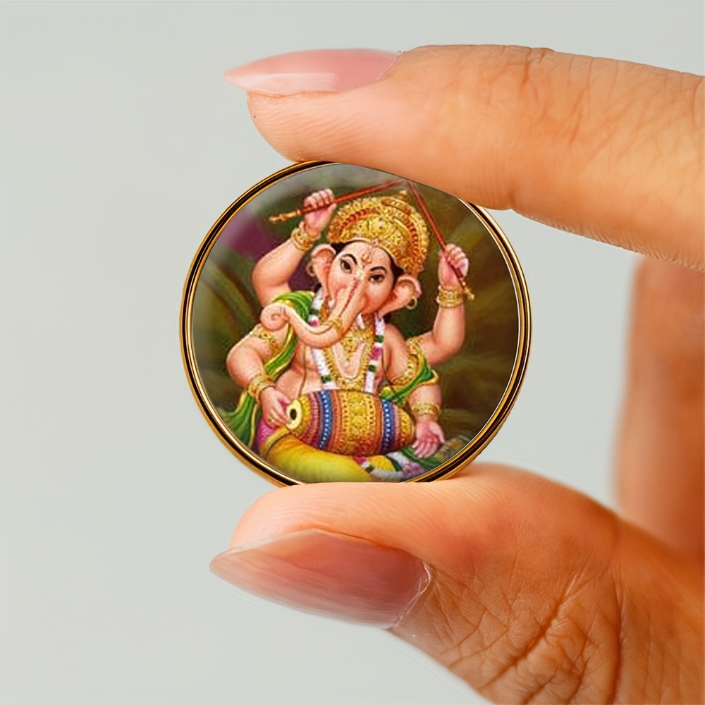 Classic Ganesha Design Brooch, Unisex Gift